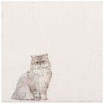 m. lynne designs persian cat framed canvas