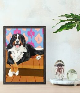 available at m. lynne designs Rufus Framed Canvas