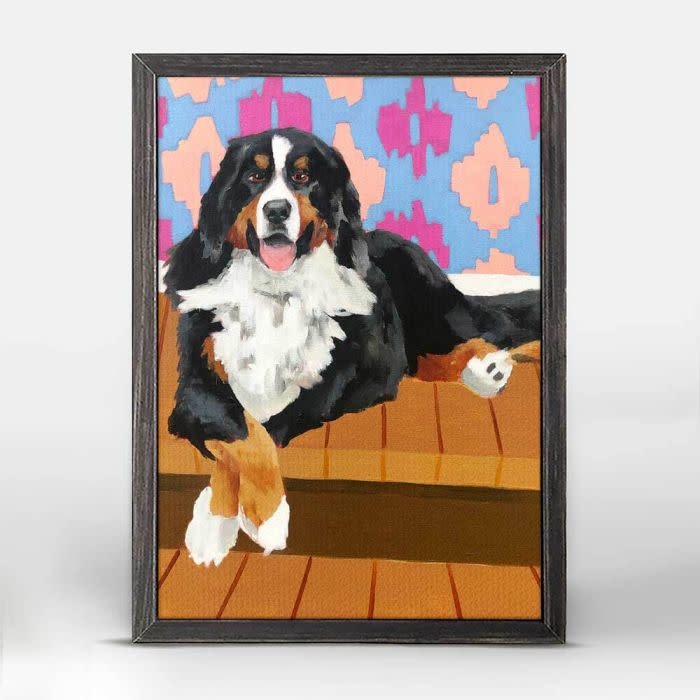 available at m. lynne designs Rufus Framed Canvas