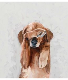 available at m. lynne designs Long Day Retriever Framed Canvas