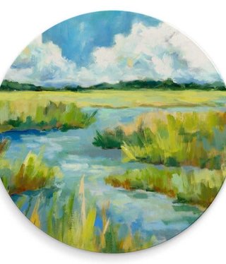 available at m. lynne designs Marshes Coaster Set