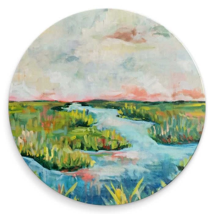 available at m. lynne designs Marshes Coaster Set