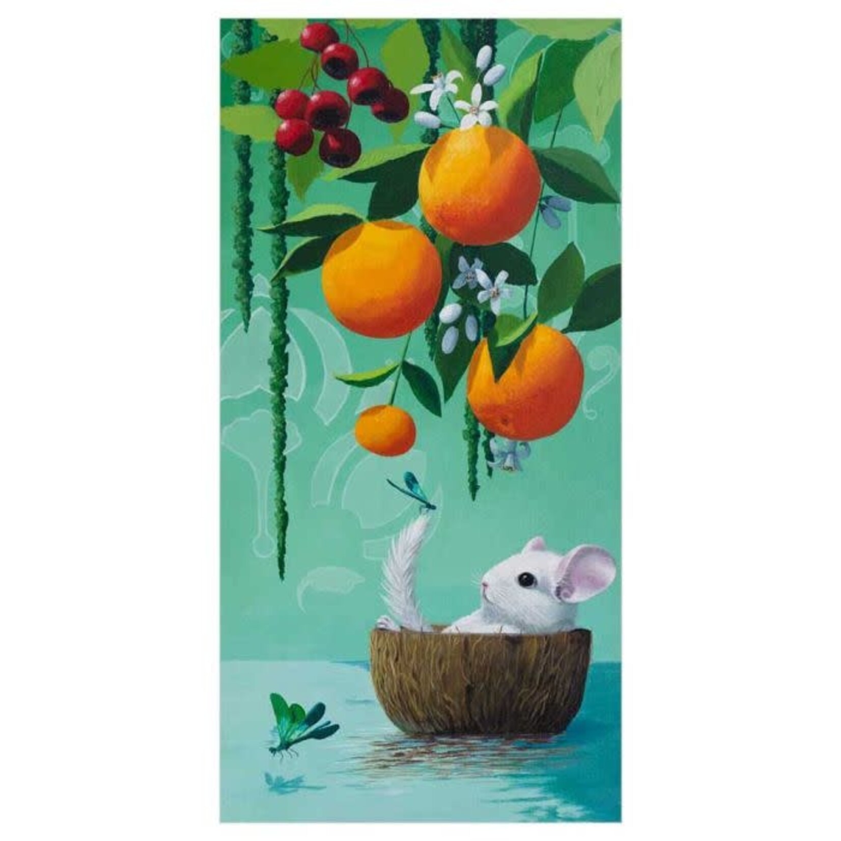 m. lynne designs relaxed chinchilla framed canvas