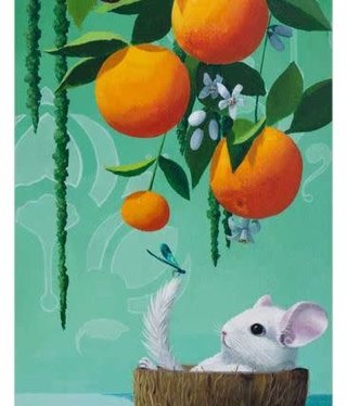 available at m. lynne designs Relaxed Chinchilla Framed Canvas