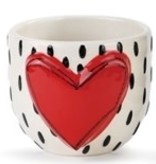available at m. lynne designs Heart Vases
