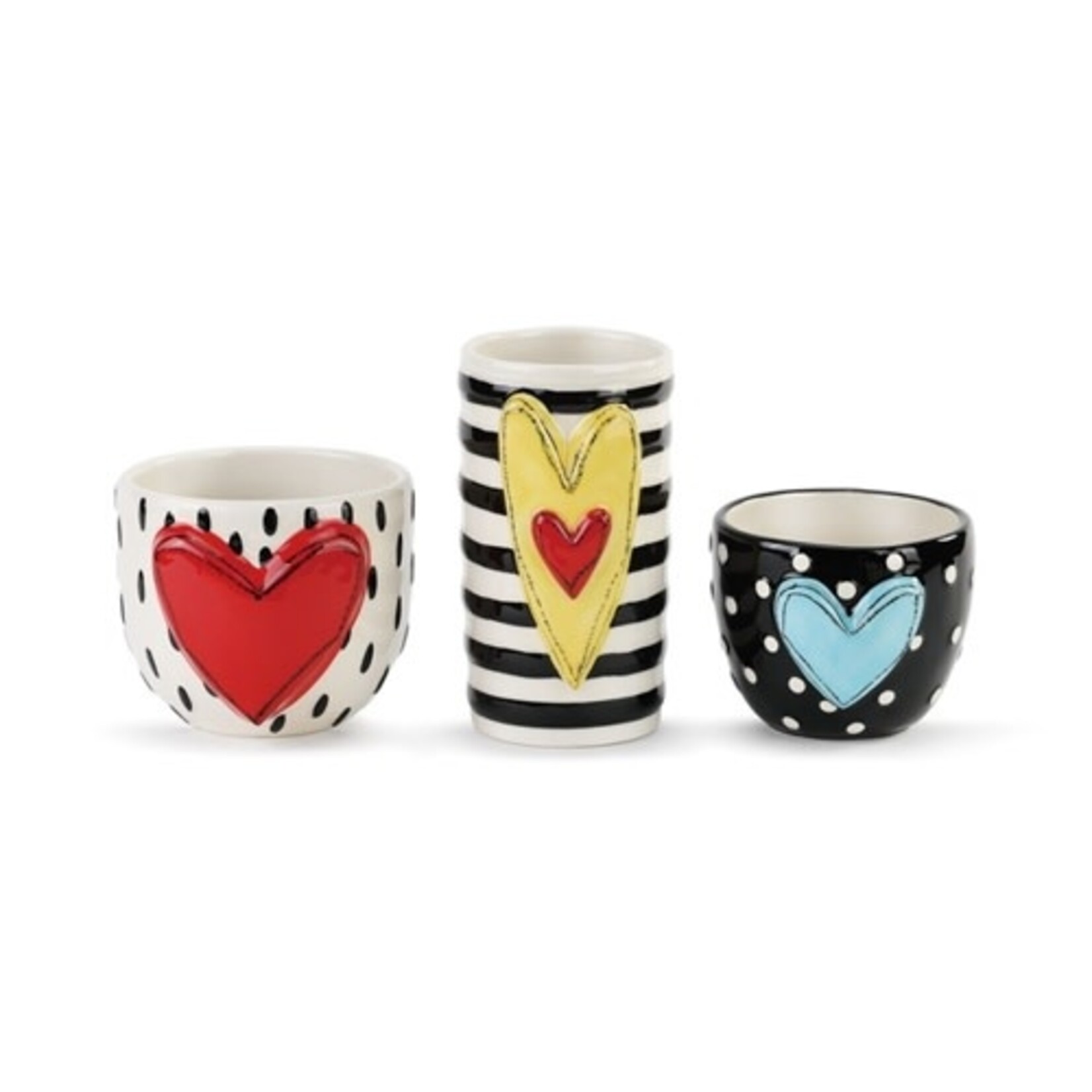m. lynne designs heart vases
