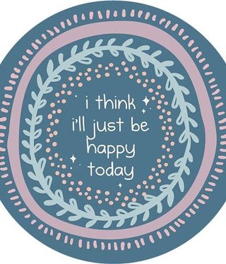 available at m. lynne designs Happy Today Magnet