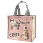 m. lynne designs cat purrfect medium gift bag