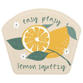 available at m. lynne designs Easy Peasy Lemon Squeezy Sticker