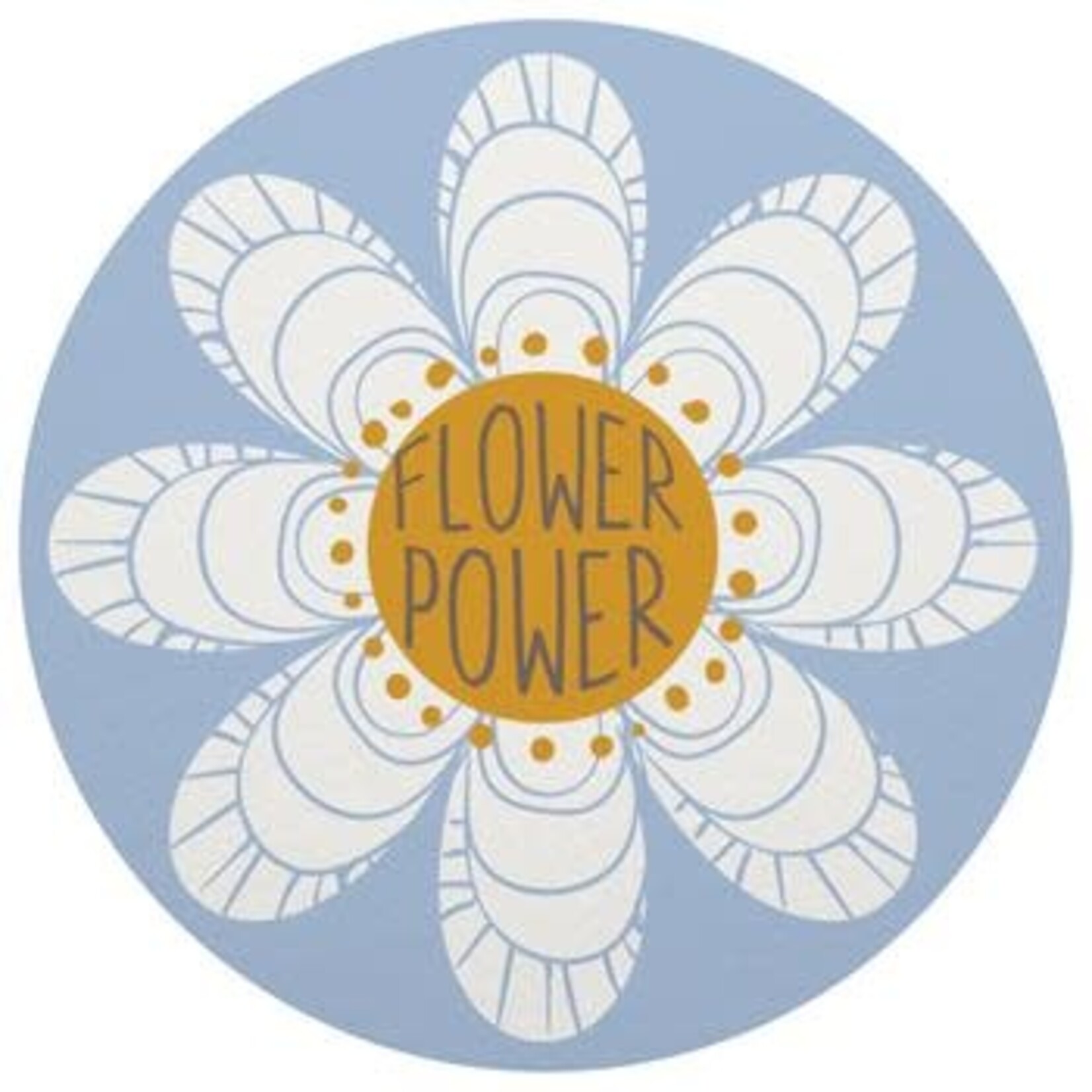 m. lynne designs flower power sticker
