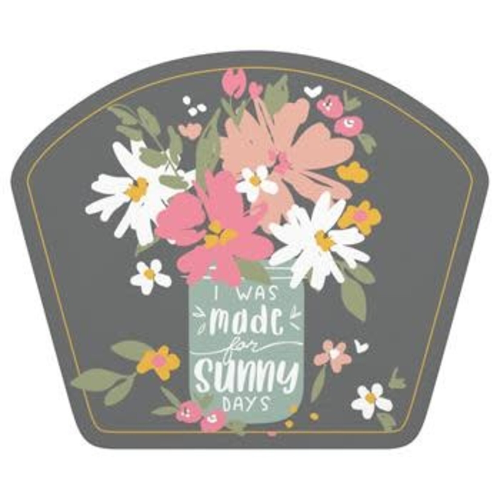 m. lynne designs flowers sunny days sticker