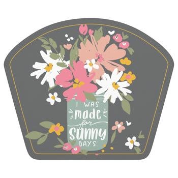 available at m. lynne designs Flowers Sunny Days Sticker