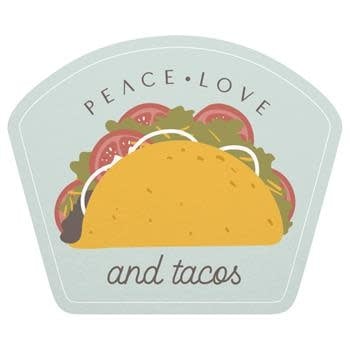 available at m. lynne designs Taco Sticker