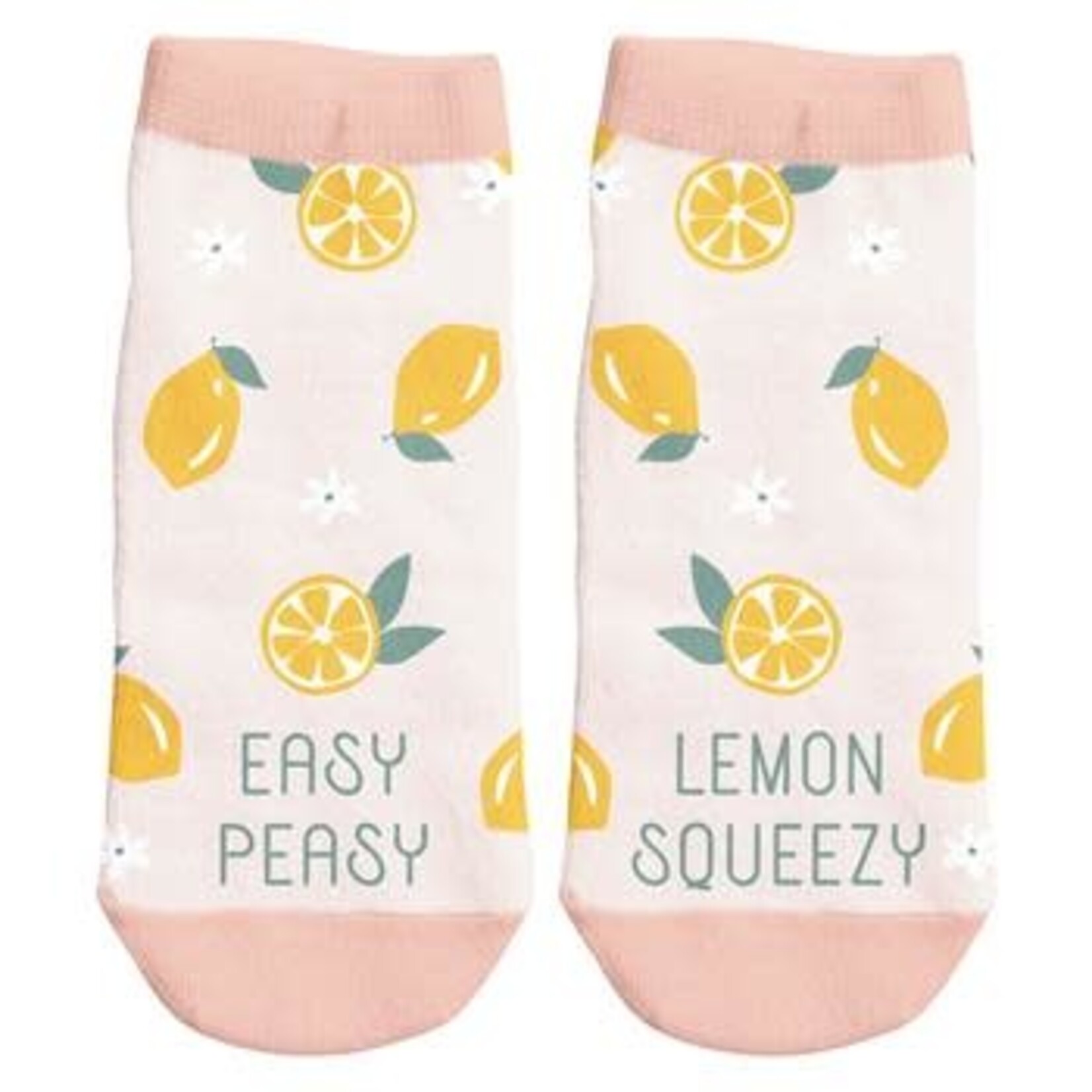 m. lynne designs lemon ankle socks