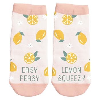 available at m. lynne designs Lemon Ankle Socks