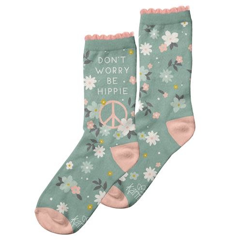 available at m. lynne designs Mint Hippie Socks