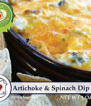 available at m. lynne designs artichoke & spinach dip