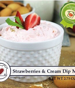 available at m. lynne designs Strawberries & Cream Dip Mix