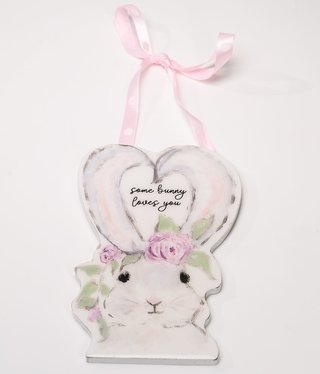 available at m. lynne designs Some Bunny Loves You Plaque