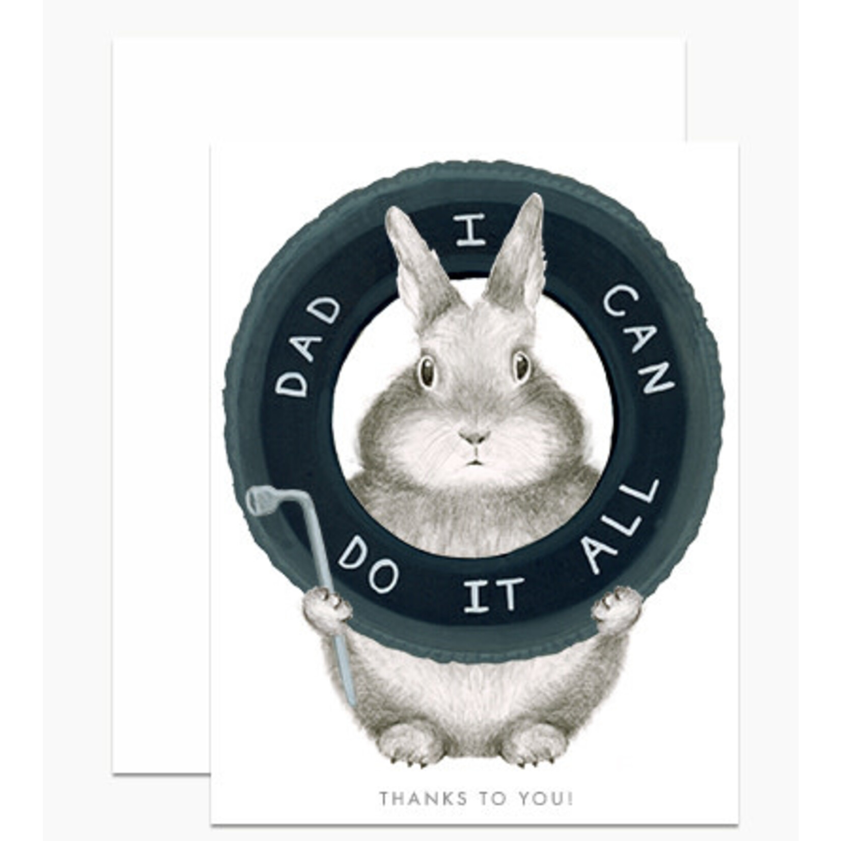 m. lynne designs dad i can do it all bunny card