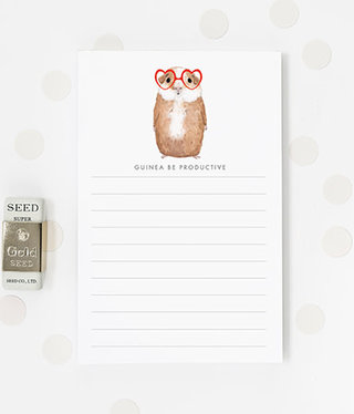 available at m. lynne designs Guinea Be Productive Notepad