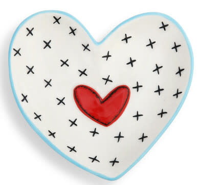 available at m. lynne designs Heart Trinket Dish