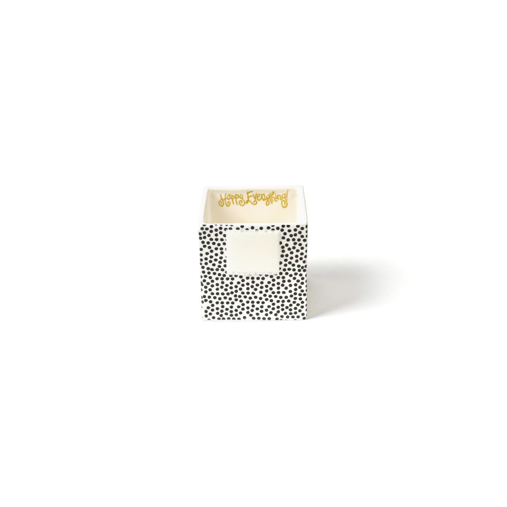 happy everything black small dot small nesting cube