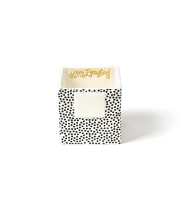 happy everything Black Small Dot Nesting Cube, Small