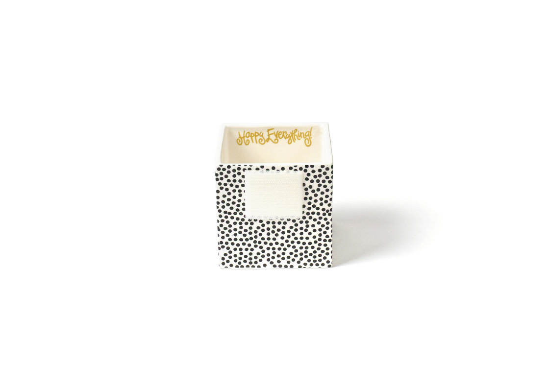 happy everything Black Small Dot Nesting Cube, Small