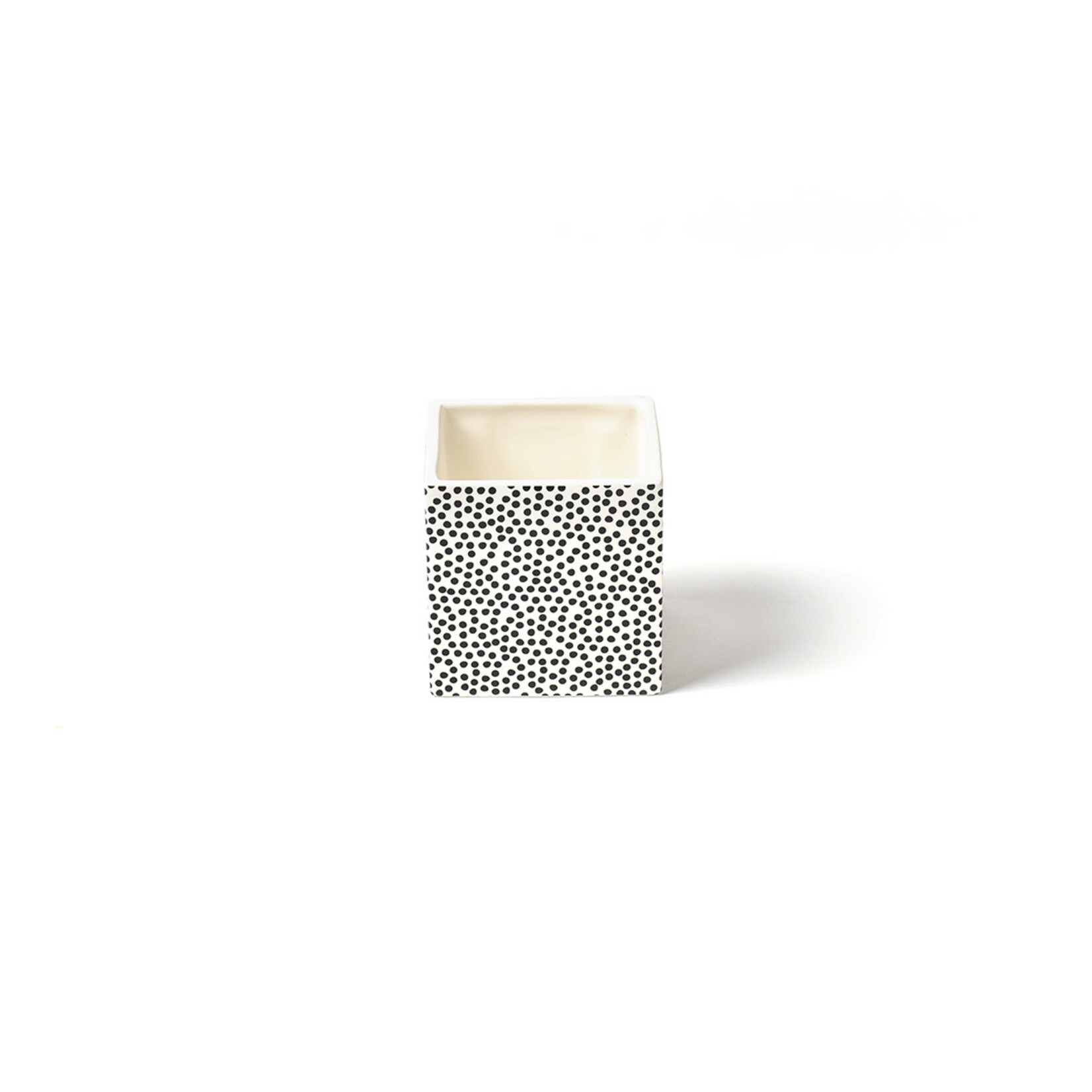 happy everything black small dot small nesting cube