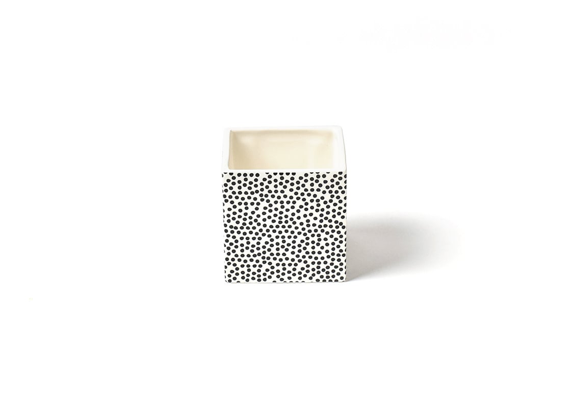 happy everything Black Small Dot Nesting Cube, Small