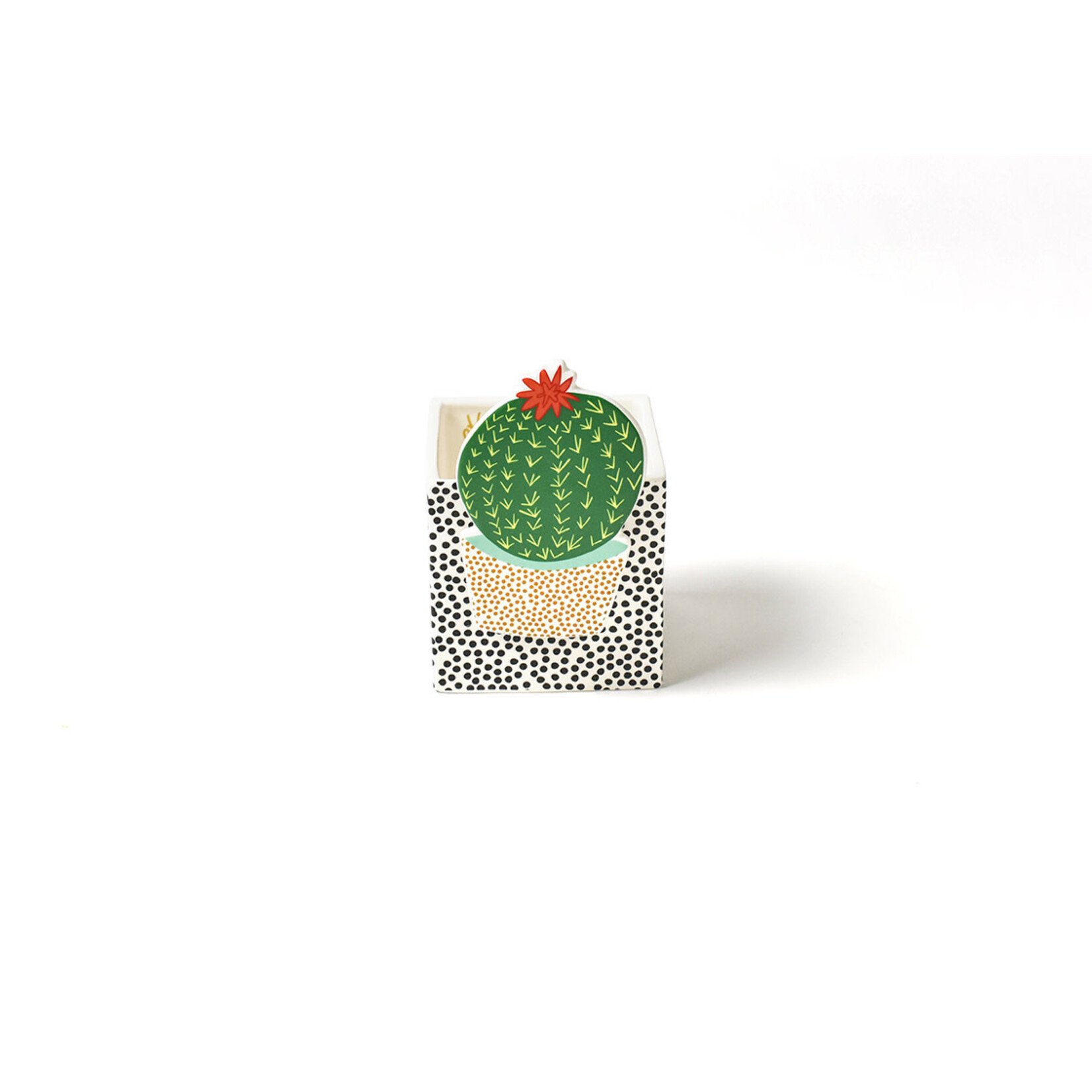 happy everything black small dot small nesting cube