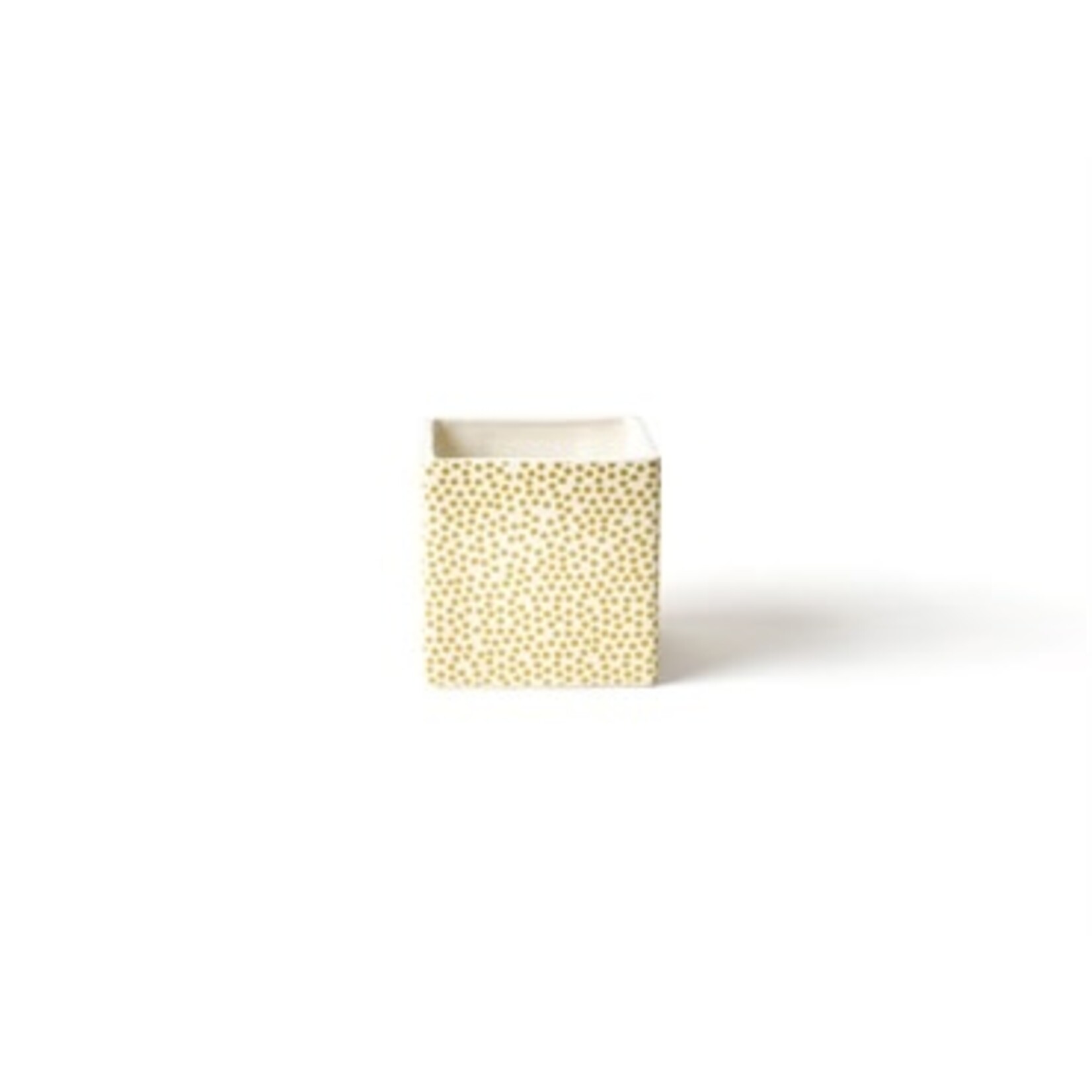 happy everything gold small dot small nesting cube