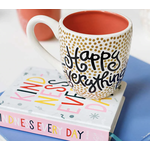 happy everything gold small dog happy everything mug