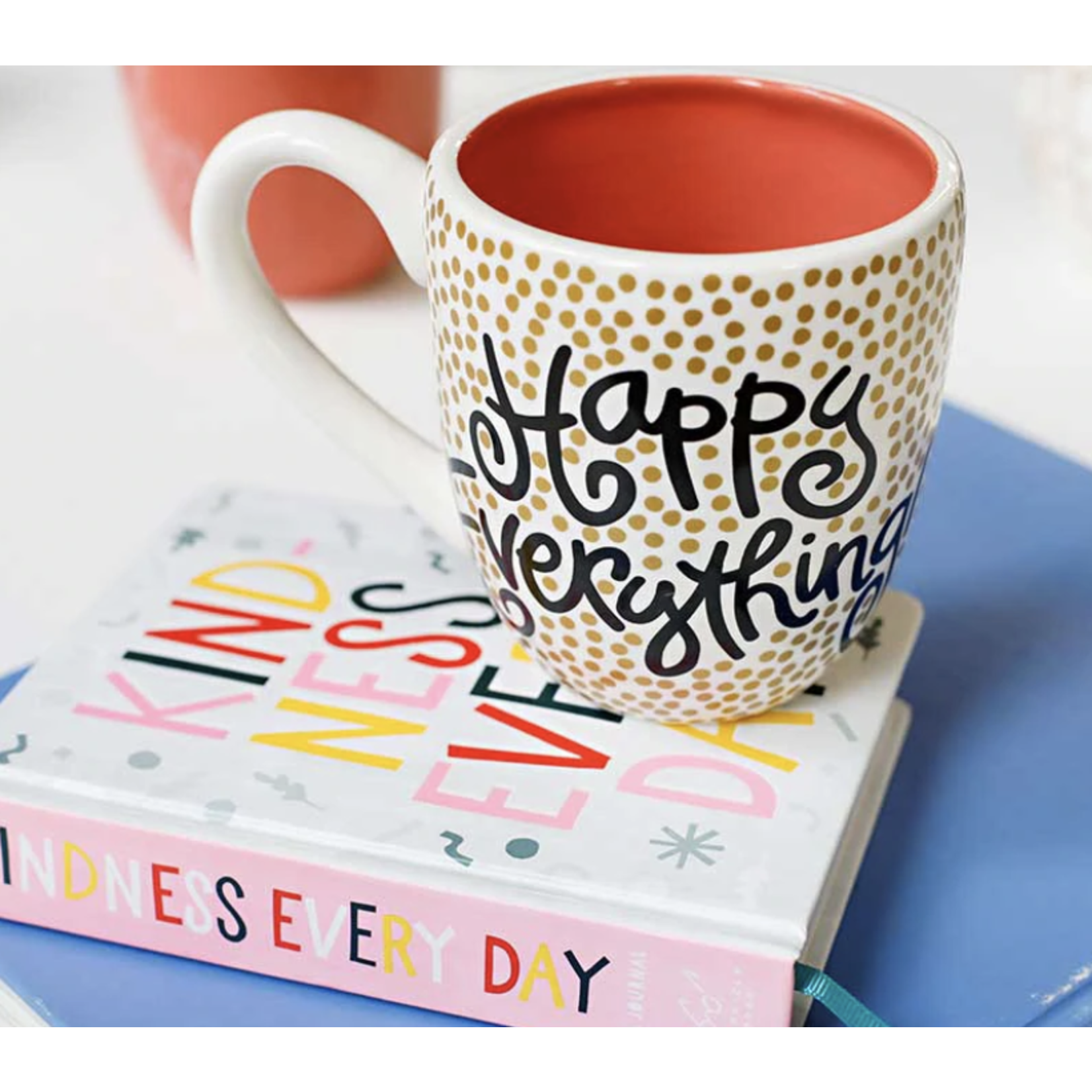 happy everything gold small dog happy everything mug