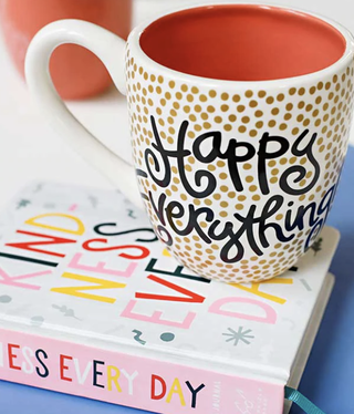 happy everything Gold Small Dot Happy Everything Mug