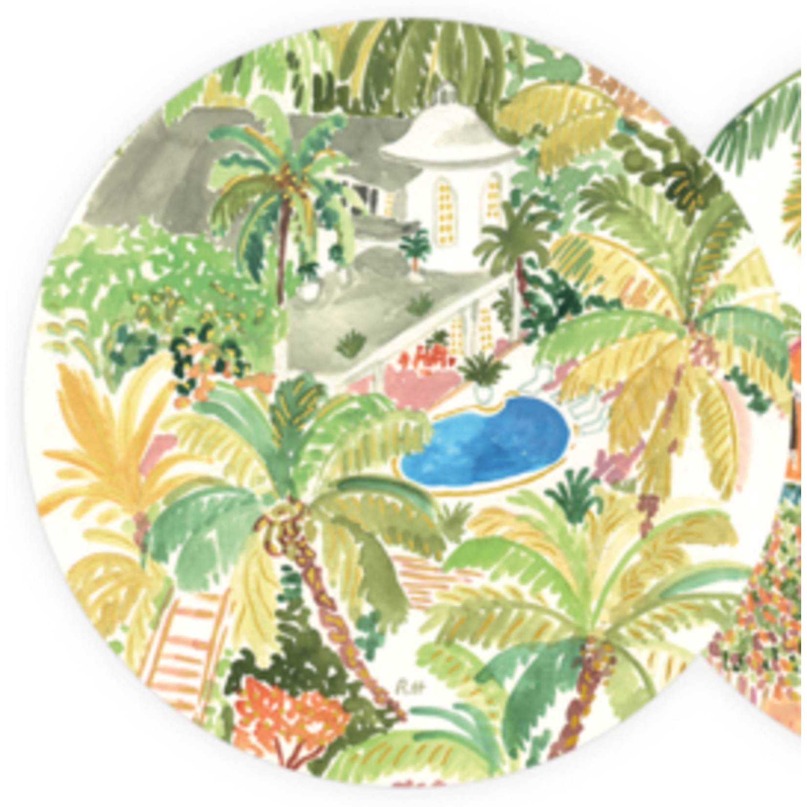 m. lynne designs oasis single coaster