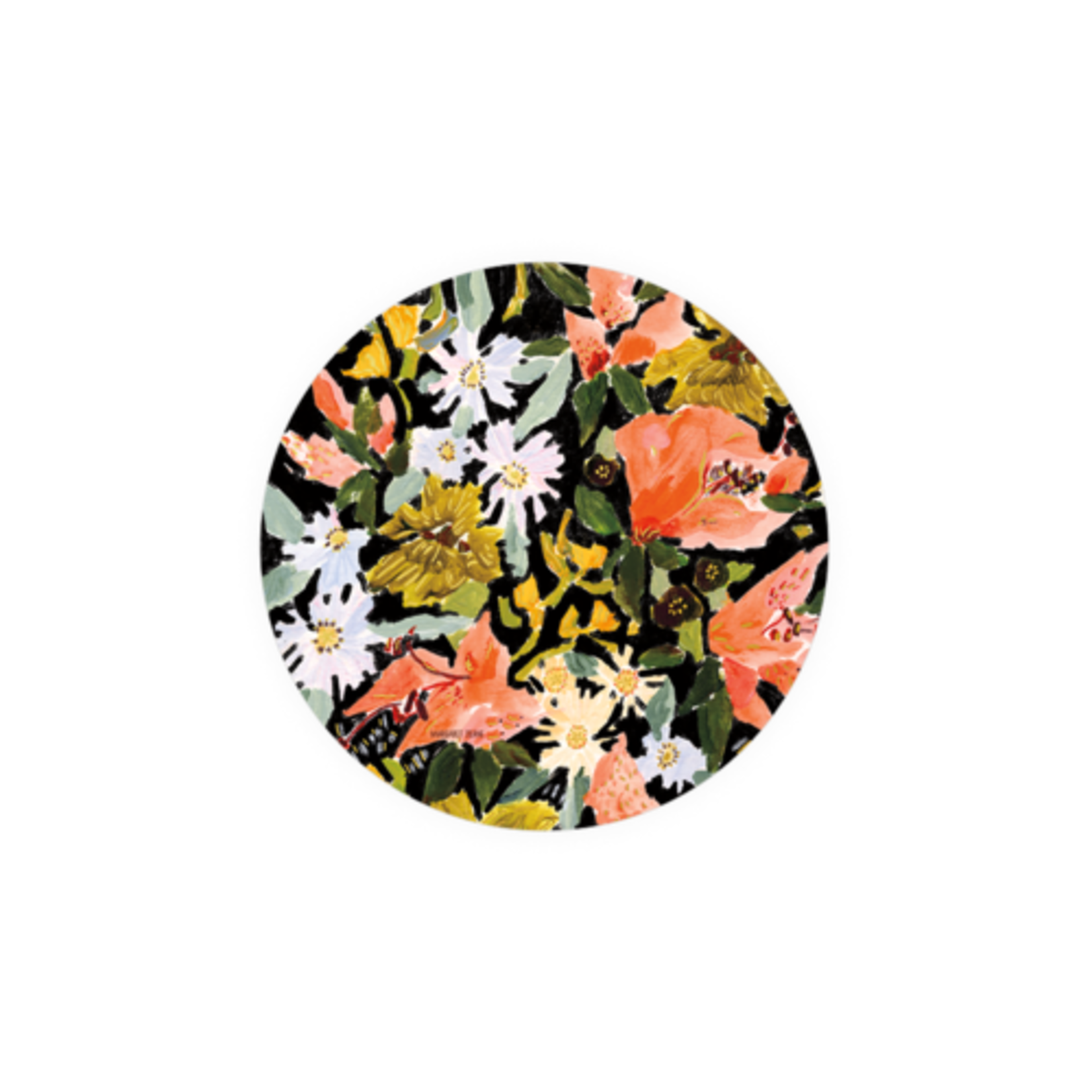 m. lynne designs vintage floral single coaster
