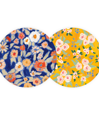 available at m. lynne designs Wildflower Floral Coaster Set