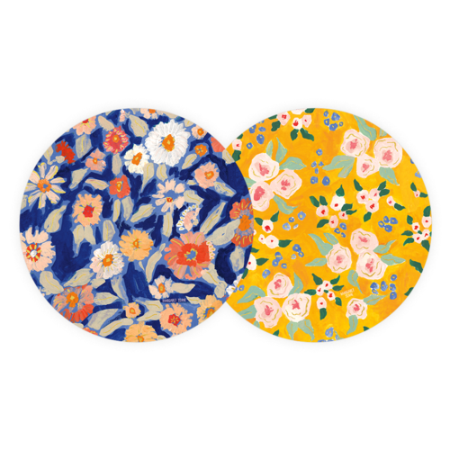 available at m. lynne designs Wildflower Floral Coaster Set