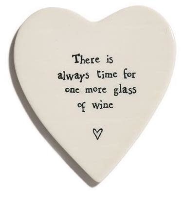 available at m. lynne designs Heart Coaster with Quote