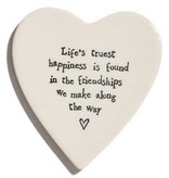 available at m. lynne designs Heart Coaster with Quote