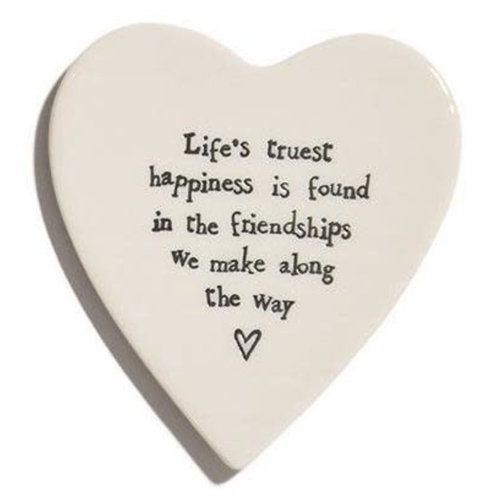 m. lynne designs heart coaster with quote