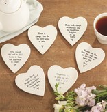 available at m. lynne designs Heart Coaster with Quote
