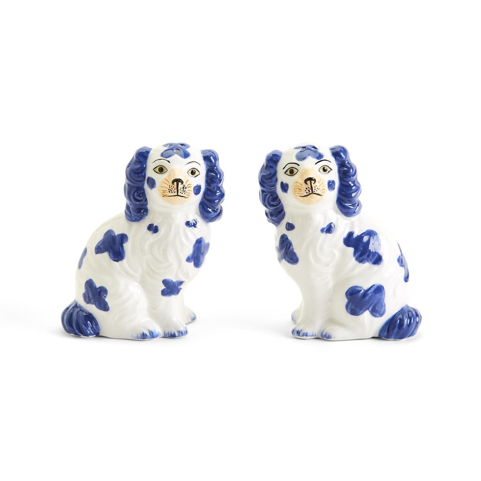 m. lynne designs staffordshire dog salt & pepper set