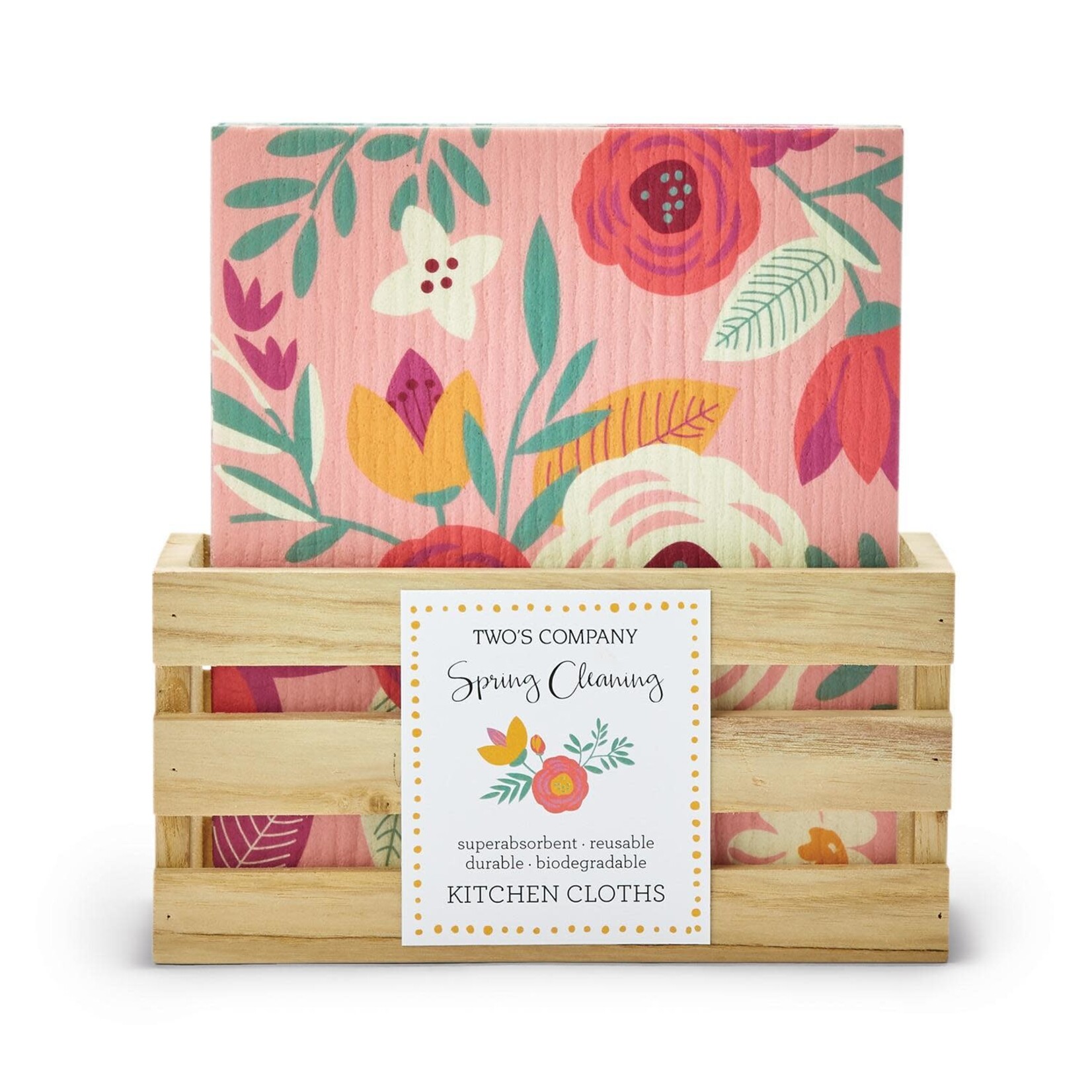 m. lynne designs floral kitchen swedish dishcloth