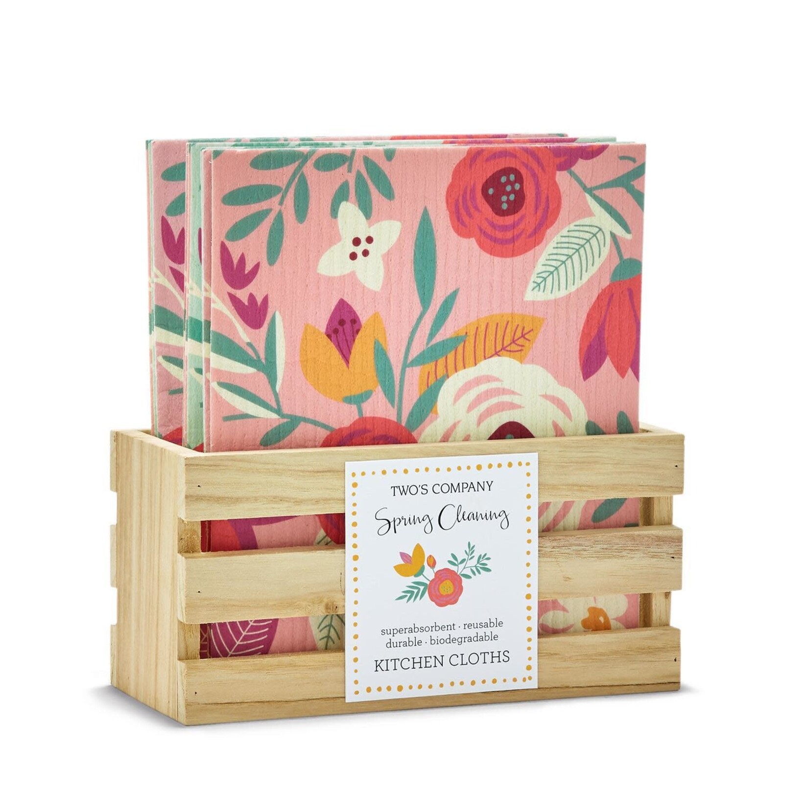 m. lynne designs floral kitchen swedish dishcloth