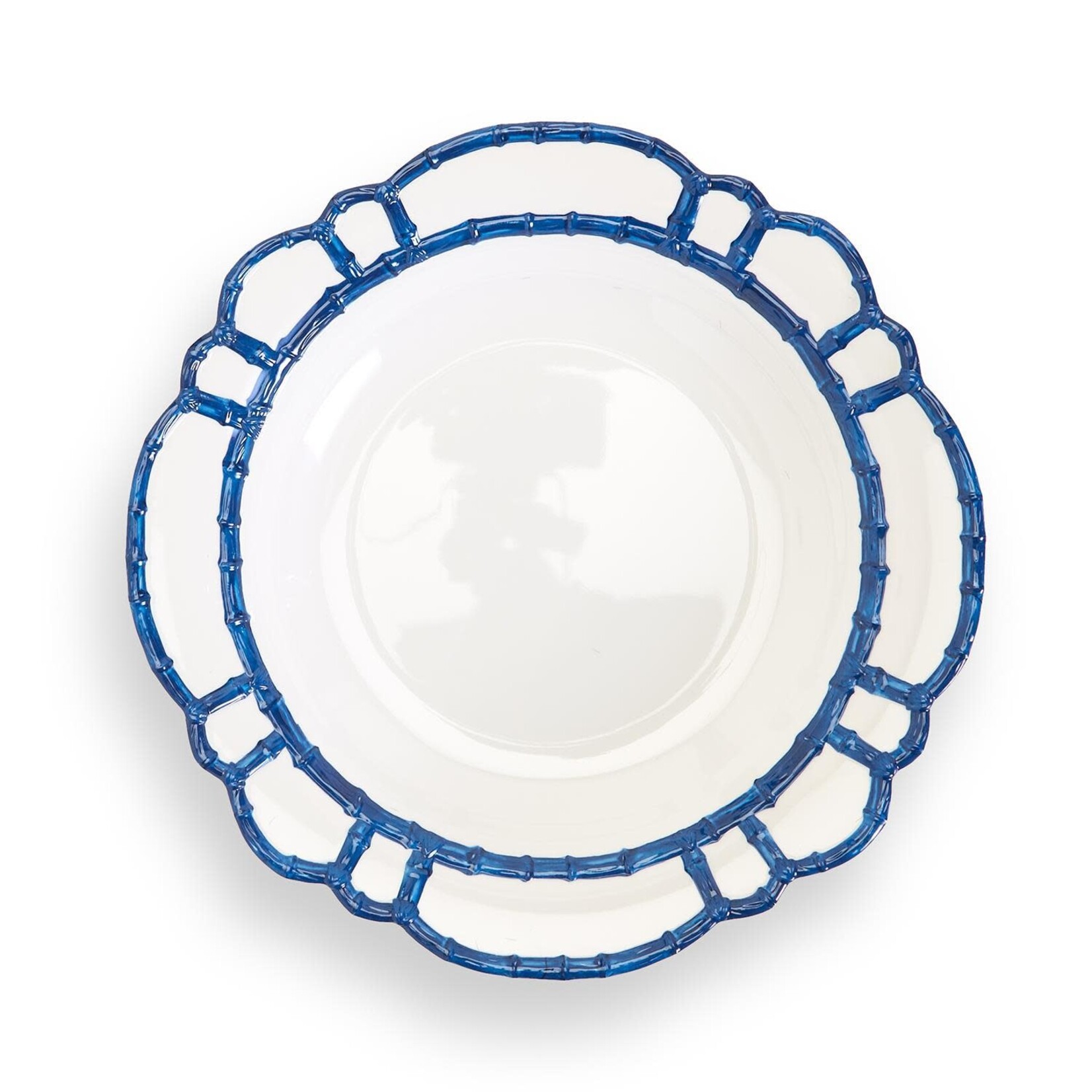 m. lynne designs blue bamboo melamine bowl