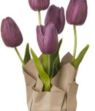 available at m. lynne designs Purple Potted Real Touch Tulip