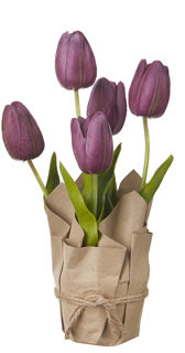available at m. lynne designs Purple Potted Real Touch Tulip